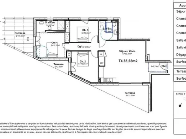 Appartement 4 pièces 86 m² 