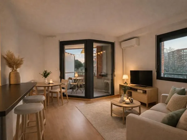 Saint-Cyprien - Appartement T2 avec balcon, parking et cave 