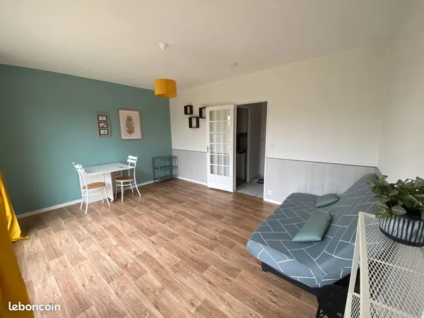 Studio meublé 27 m² - Chartres secteur Maunoury - Résidence sécurisée 