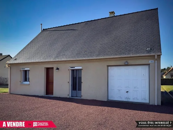 VERNEUIL-SUR-AVRE - PAVILLON PLAIN-PIED, 2 CHAMBRES, GARAGE, COMBLE AMÉNAGEABLE, TERRAIN 1200 M2 