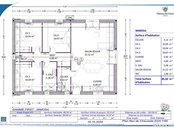 Maison 4 pièces 90 m² 