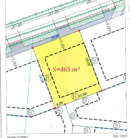 Terrain 465 m² 