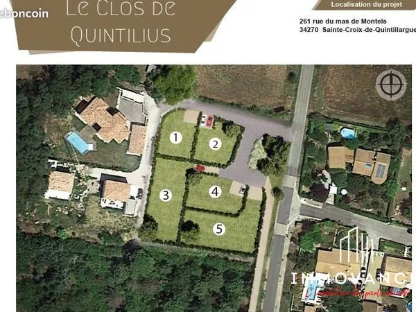 Terrain 580 m² 