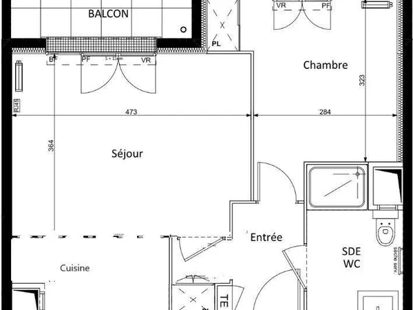 Appartement 2 pièces 42 m² 
