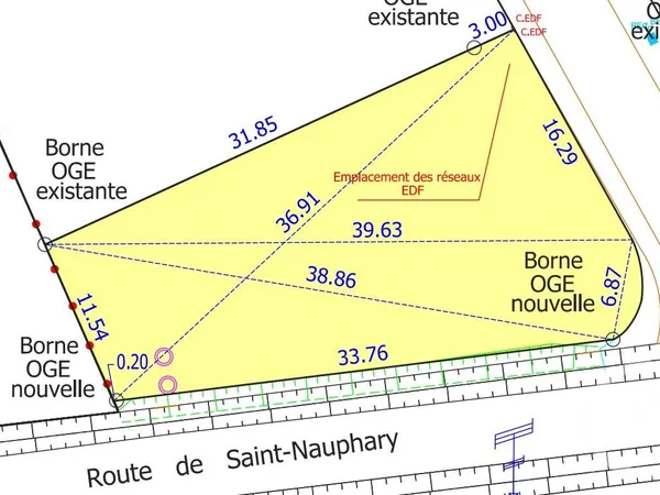 Terrain 610 m² 