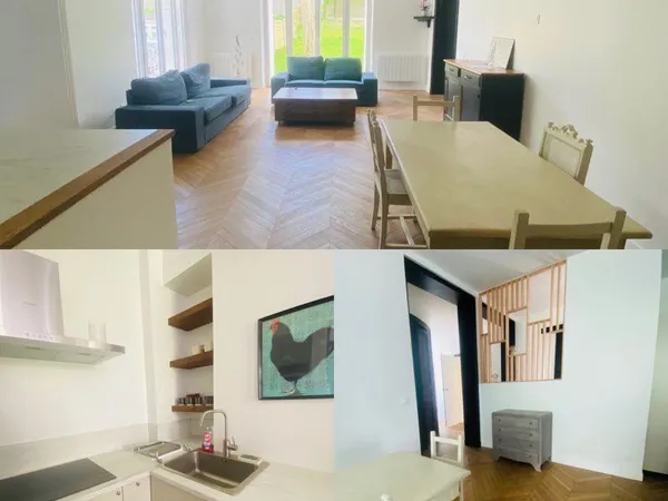 Apt charme 130m2 + jardin 400m2 3 chambres 