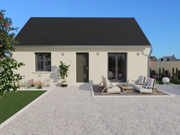 TERRAIN + MAISON 2 CHAMBRES (PMR) ABF à Beaumont-la-Ronce 