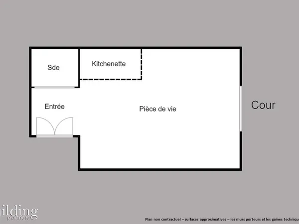 Appartement 1 pièce 15 m² 