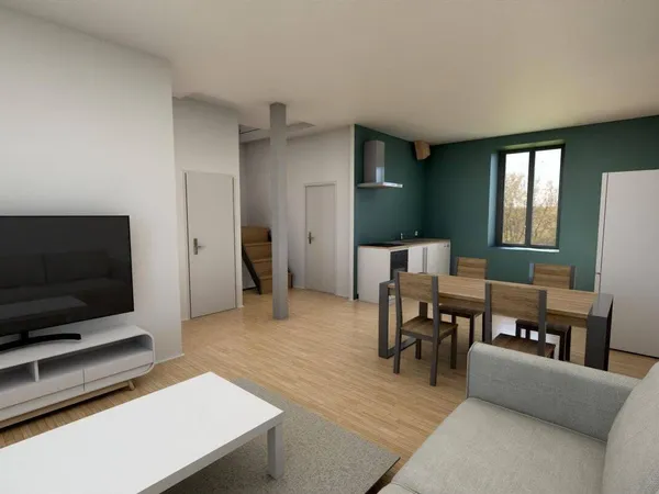 Duplex 3 pièces 68 m² 