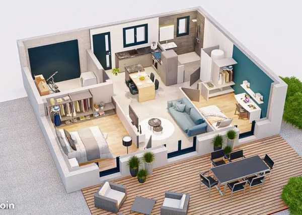 Maison 4 pièces 52 m² 