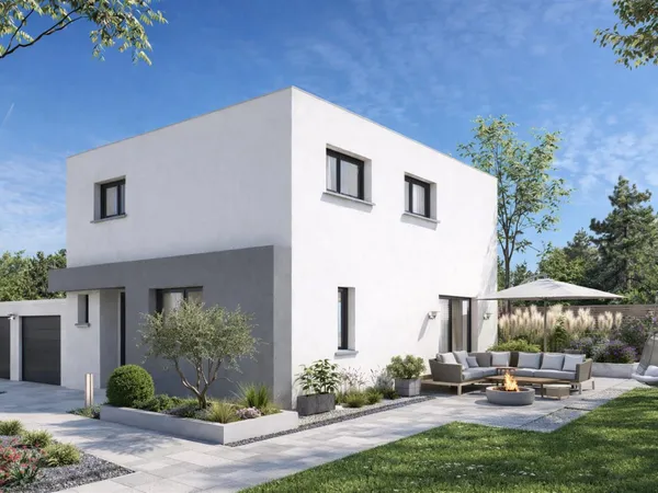 Maison À Toit Plat Sur La Commune De Hésingue 