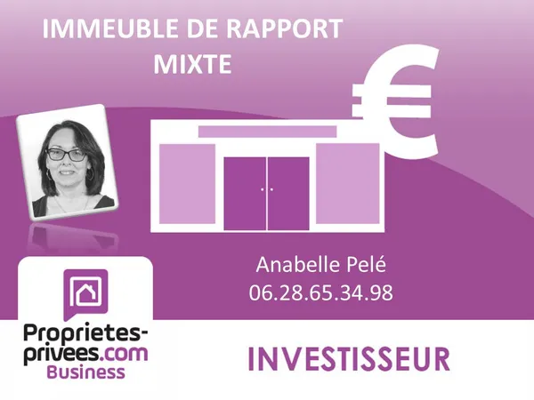 NOIRMOUTIER EN L ILE - IMMEUBLE MIXTE LOUE, commerces et logements 