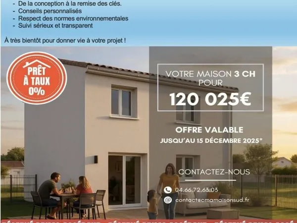 Maison 4 pièces 80 m² 