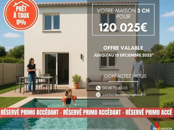 Maison 4 pièces 80 m² 