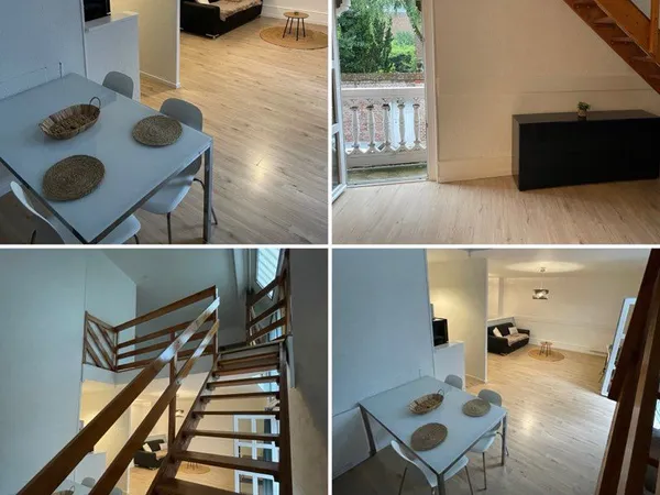 Appartement meublé F2 duplex 55m2 Henriville 