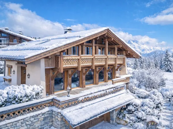 Combloux, Chalet 7 chambres face au Mont-Blanc 