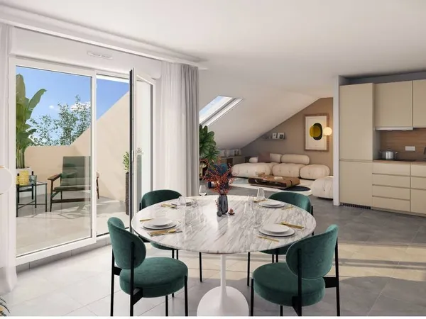Appartement 3 pièces 56 m² 