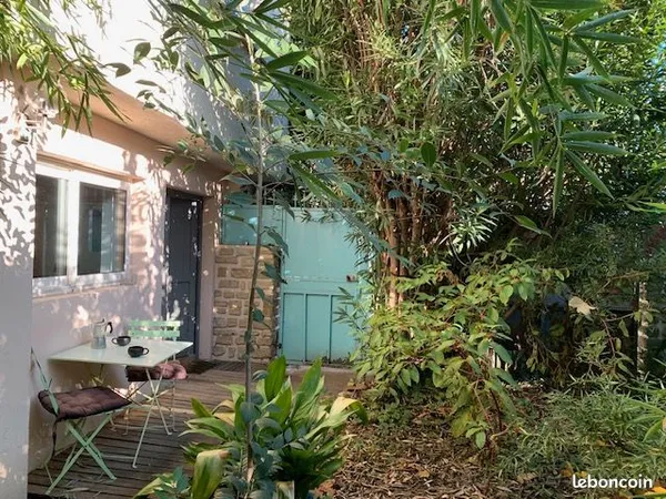 Studio meublé rez-de-jardin agréable: quartier très recherché 