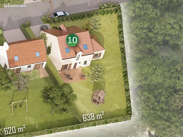 Terrain constructible à Longchamp, de 638 m2, viabilisé et libre de constructeur 