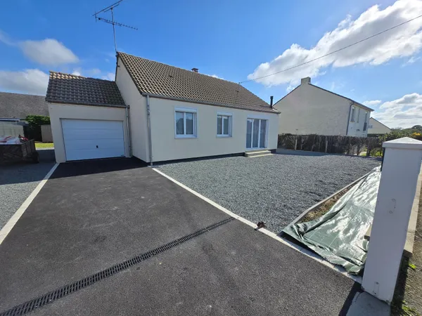 Maison de 75m² de 4 pièces sur terrain de 571 m². 
