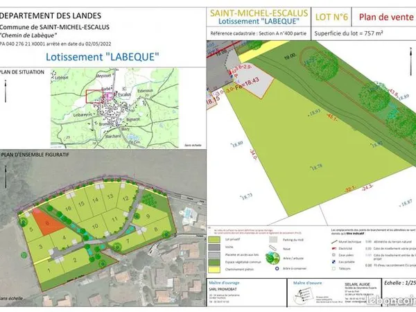Terrain 757 m² 