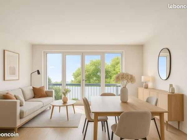 Appartement T2 rénové de 54 m² avec balcon plein sud 