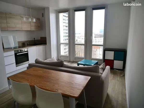 Appartement 2 pièces lumineux Sud Boulogne 
