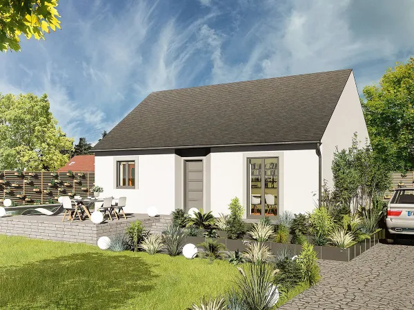 Faites construire votre maison 70.36 m² avec terrain à CHARNY (77) ! 