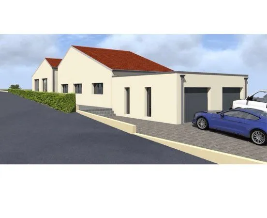 🏡 Terrain constructible 550 m² + Projet d'architecte moderne - Nilvange (Rue Côte des Dames) 
