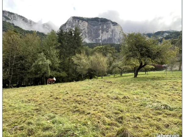 Terrain constructible 1 263 m² - Sallanches (Luzier) 