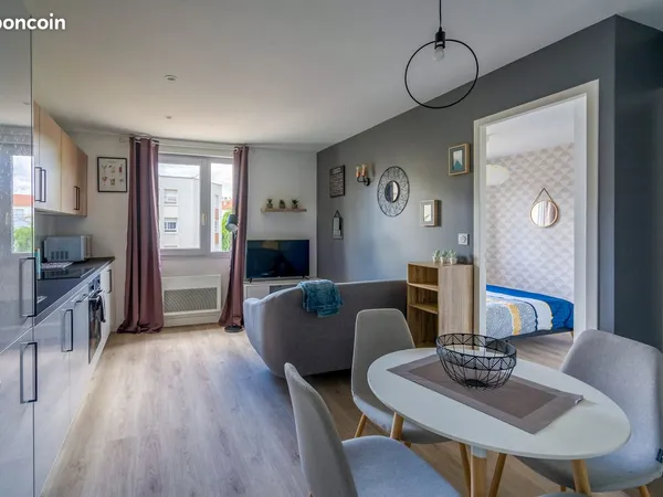 T2 de 32 m2 meublé refait à neuf en 2020 à Lyon 8ème 