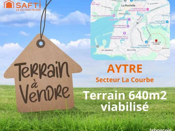 Terrain 640 m² AYTRE 