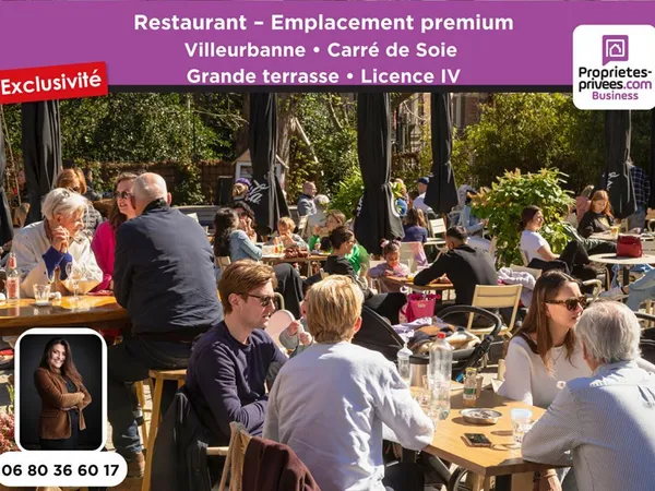 VILLEURBANNE - RESTAURANT 200 COUVERTS, TERRASSE, Emplacement premium 
