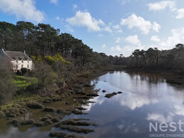 Maison de 4 chambres avec vue sur la rivière à Plougoumelen, proche du Bono 
