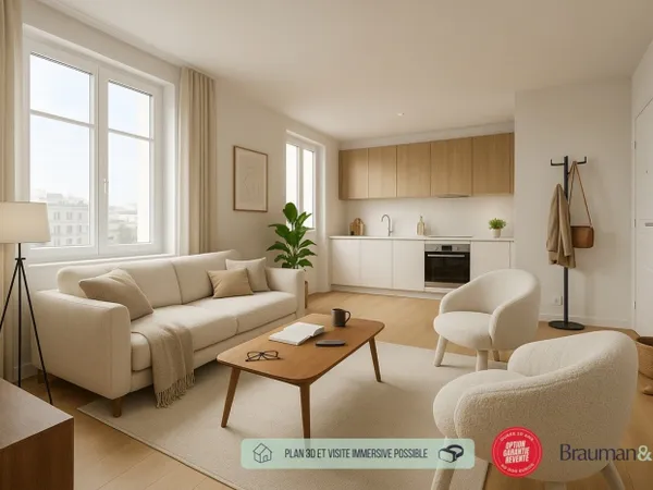 2 PIÈCES de 46m² 