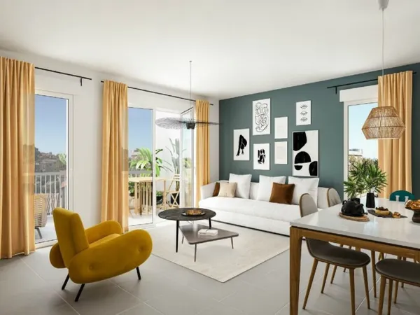 Appartement en frais réduits 2 pièces 44 m² 