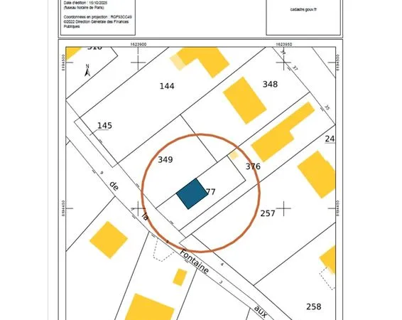 Terrain 325 m² Morainvilliers 