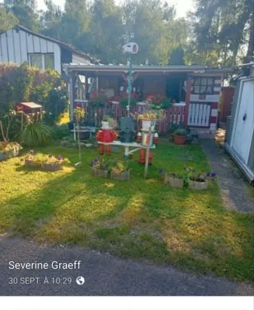À vendre chalet plus caravane sur camping langatte 