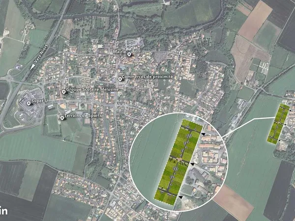 Terrain 409 m² Echire 