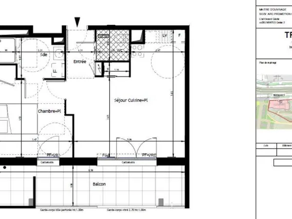 Appartement 2 pièces 46 m² 