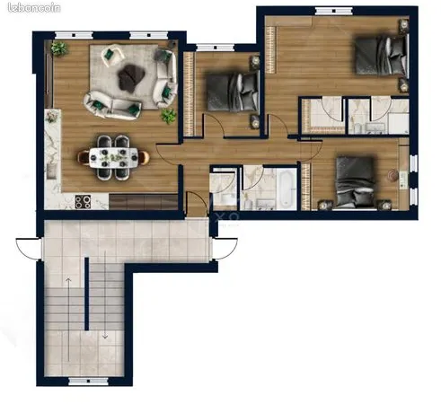 Appartement 5 pièces 95 m² 