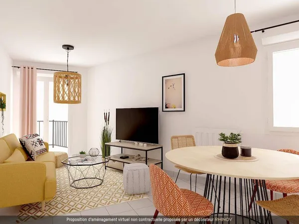 Appartement 2 pièces 43 m² 