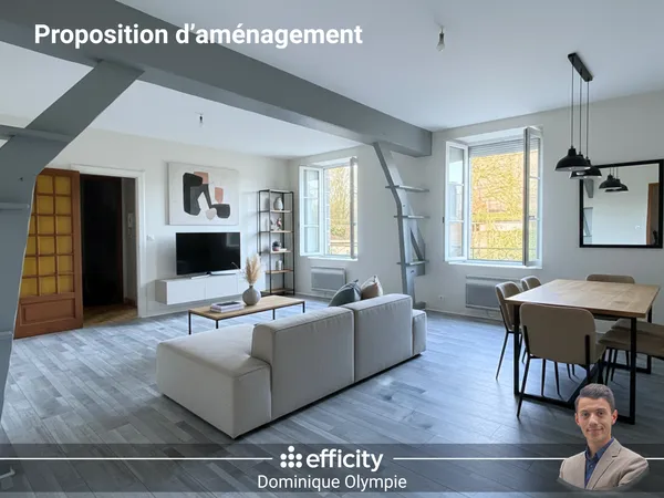 Appartement 2 pièces 65 m² 