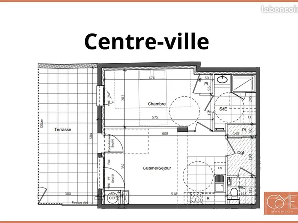 Appartement 2 pièces 49 m² 