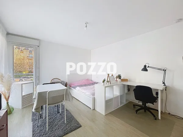 A LOUER : STUDIO 23 M² - BALCON - PARKING - AVENUE CROIX GUERIN CAEN 