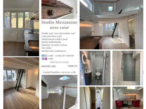 Studio 1 pièce 36 m² 