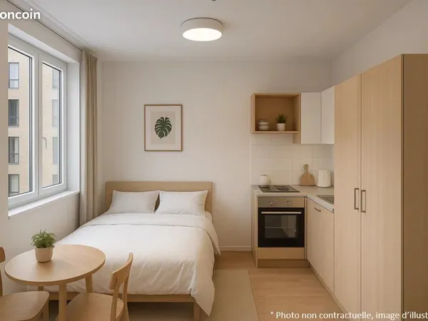 Studio 1 pièce 18 m² 
