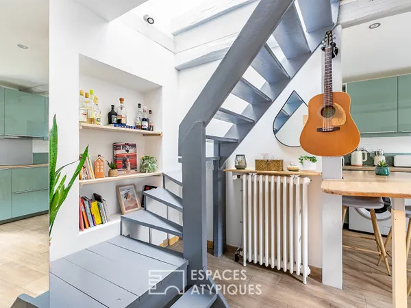 Maison de ville rénovée avec terrasse en centre ville de Crépy-en-Valois 