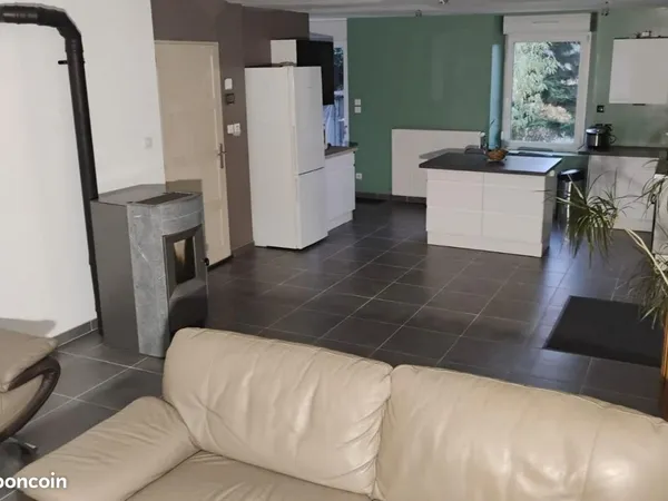 Maison mitoyenne, 4 pces, garage jardin 