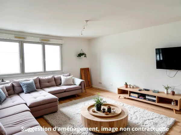 Exclusivité : Appartement T4 (3 chambres et salon lumineux) 